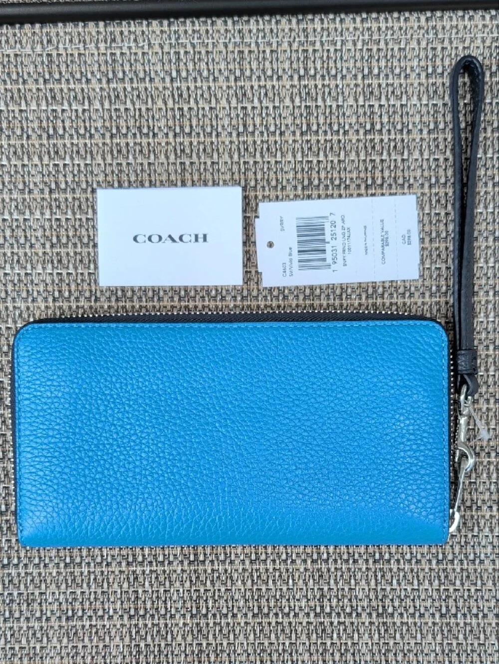 Coach x Peanuts/Snoopy Full Sized Wallet With Wristlet Strap (C4603) NWT